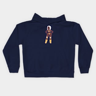 Sculpted Goddess Wrestler Kids Hoodie